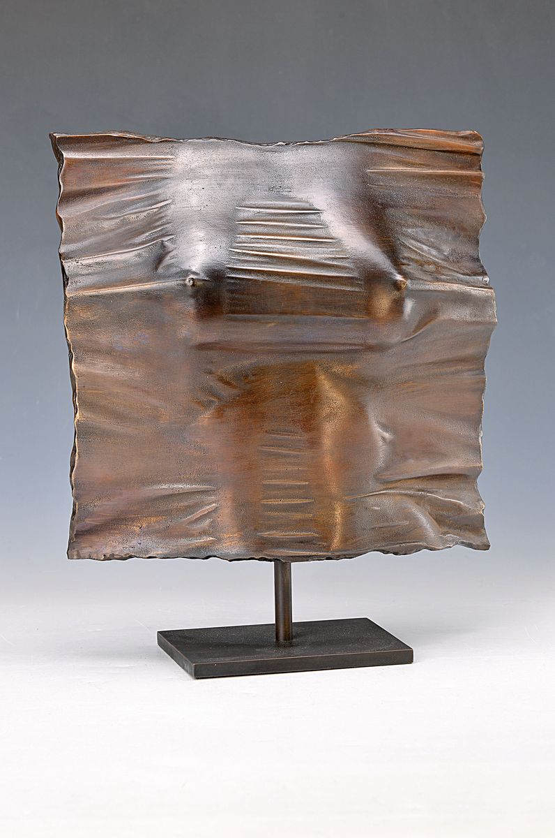 Willi Kissmer, 1951-2018, Bronze Skulptur, Relief III, sign., num. 2/49 , ca. 31x25 cm