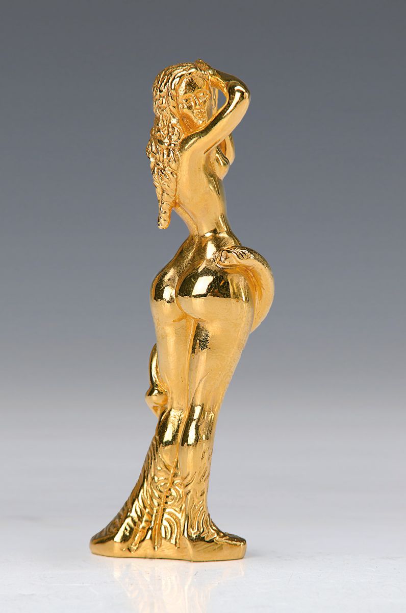 Ernst Fuchs, 1930-2015, Skulptur Lot, goldfarbig, sign., num. 145, H. 10 cm