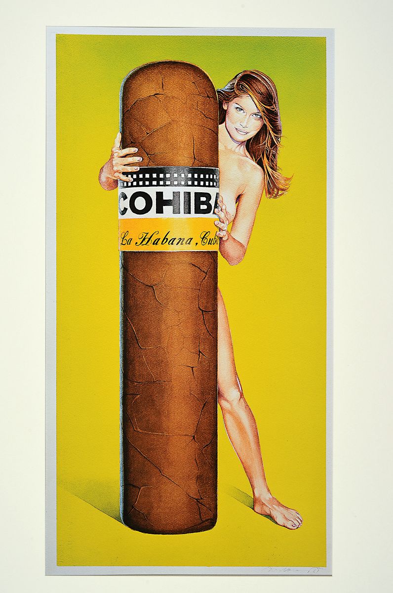 Detail k: Mel Ramos, geb. 1935, Titel: Hav-a-Havanna, Farboffset-Lithografie, Drucker Verlag: publishing Company Verlag 2004, PP, ,Motiv ca. 56x38 cm, gesamt ...