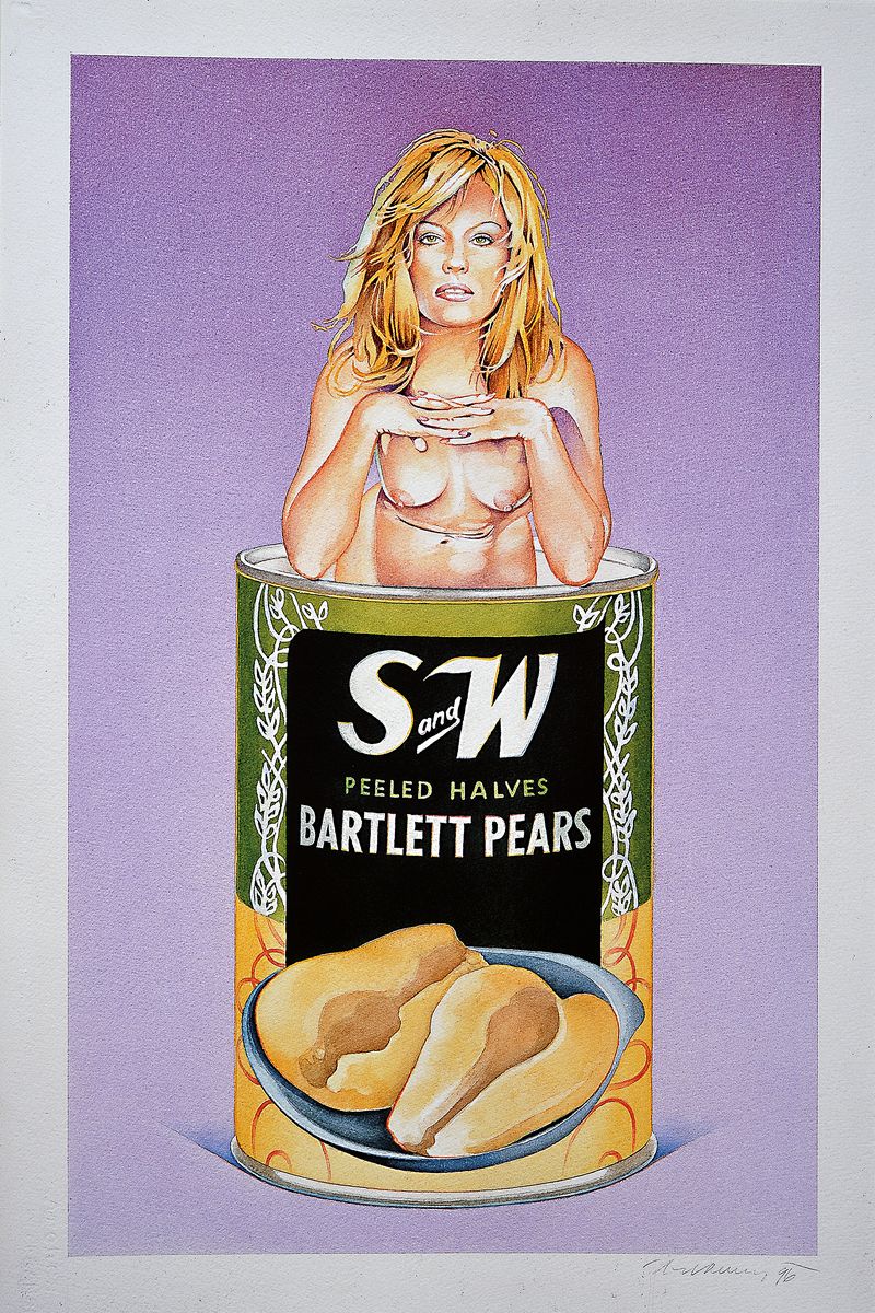 Mel Ramos, geb. 1935, Titel: Barlett- Pears, Farboffset-Lithografie, Drucker Verlag: publishing Company Verlag 2004, PP, Motiv ca. 55x40 cm, gesamt ...