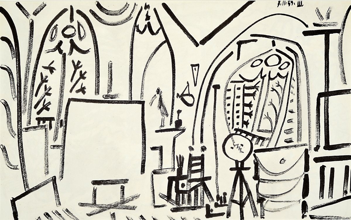 Pablo Picasso, 1881-1973, Titel: Carnet de la Californie, Lithografie, Drucker Verlag : Editionscercle d´Art, Paris 1960, PP, Motiv ca. 33.5x49,5 ...