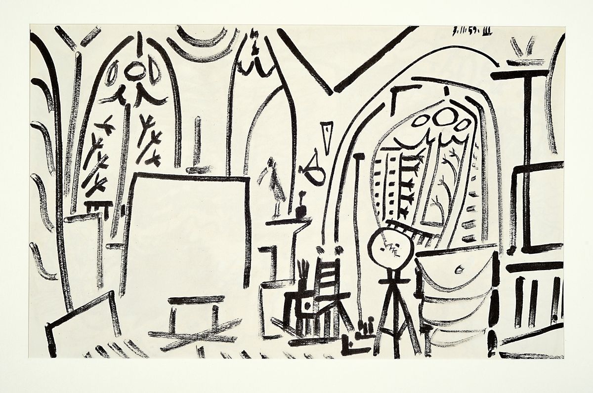 Detail k: Pablo Picasso, 1881-1973, Titel: Carnet de la Californie, Lithografie, Drucker Verlag : Editionscercle d´Art, Paris 1960, PP, Motiv ca. 33.5x49,5 ...