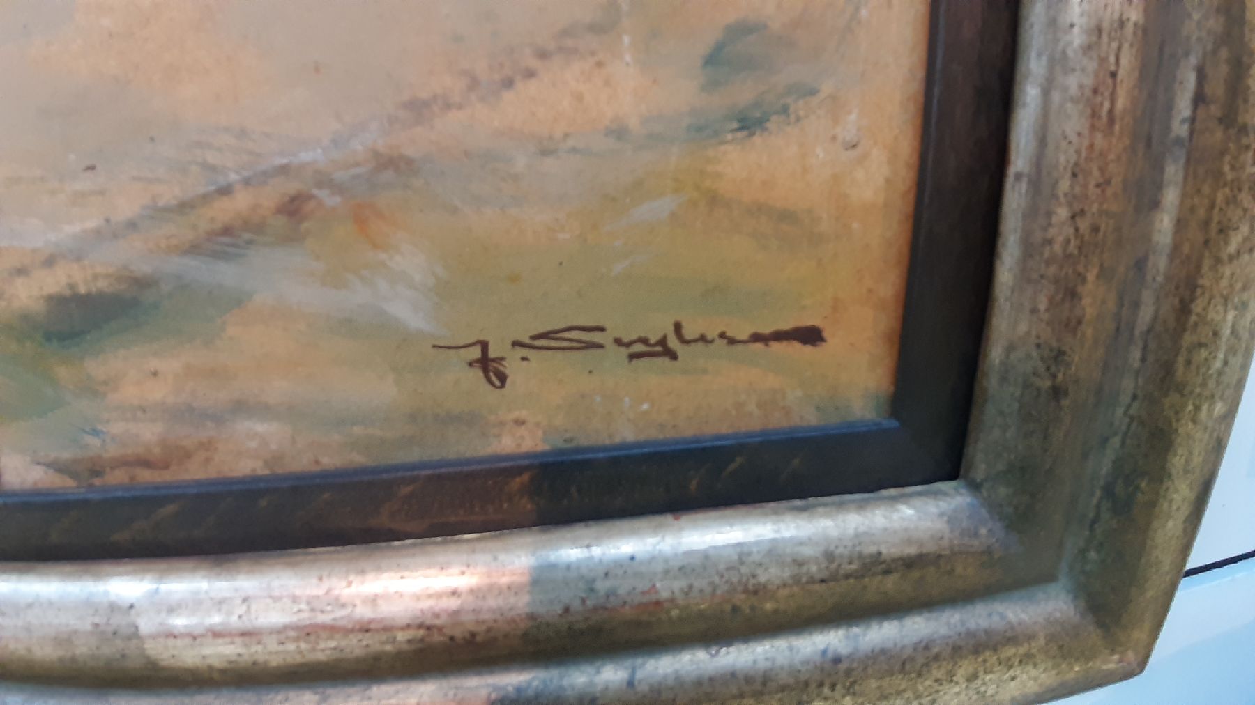 Detail e: Julius Seyler, 1873 München bis 1955, beliebte Indianerdarstellung, verso mit Bleistift bez. Blackfeed Indian with Squaw "Montana", " ...