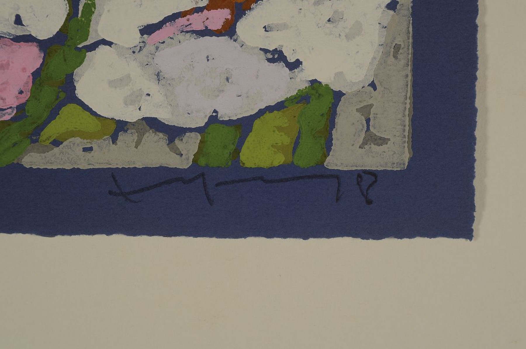 Detail a: Klaus Fußmann, geb. 1938 Velbert, Farblinolschnitt, handsign., num. 32/200, ca. 11x18 cm