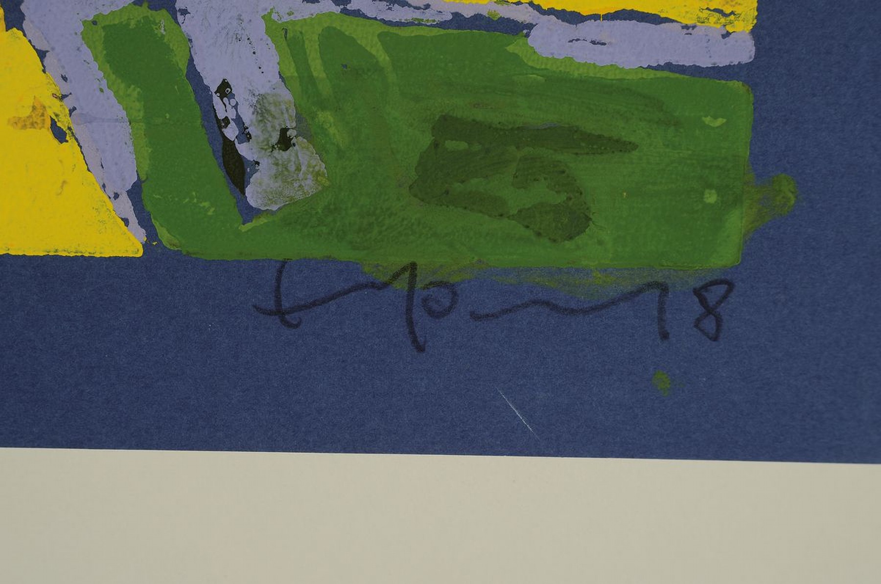 Detail a: Klaus Fußmann, geb. 1938 Velbert, Farblinolschnitt, handsign, num. e.a., ca. 19x29 cm