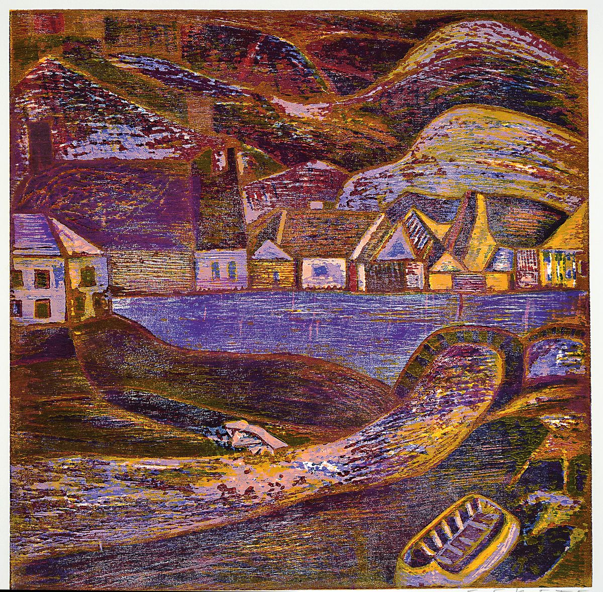 Detail a: Konvolut aus 3 Werken, Wunderlich, Fekete, Wiland, je sign., 2x 65x49 cm, 62x51,5 cm, Flecken und Risse zusehen