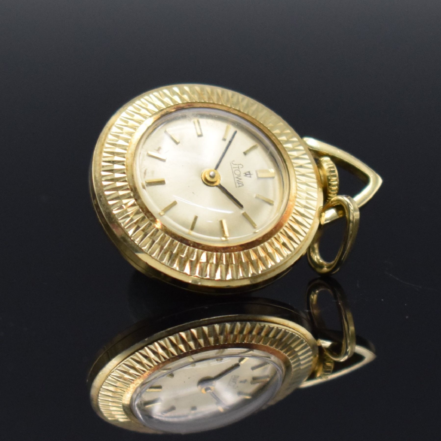 Detail f: Konvolut: 2 Damentaschenuhren in Gold, 1 x Stowa in GG 585/000, 1 x Condor in GG 333/000, Deutschland um 1970, beide Handaufzug, Stowa D. ca. 23 mm, ...