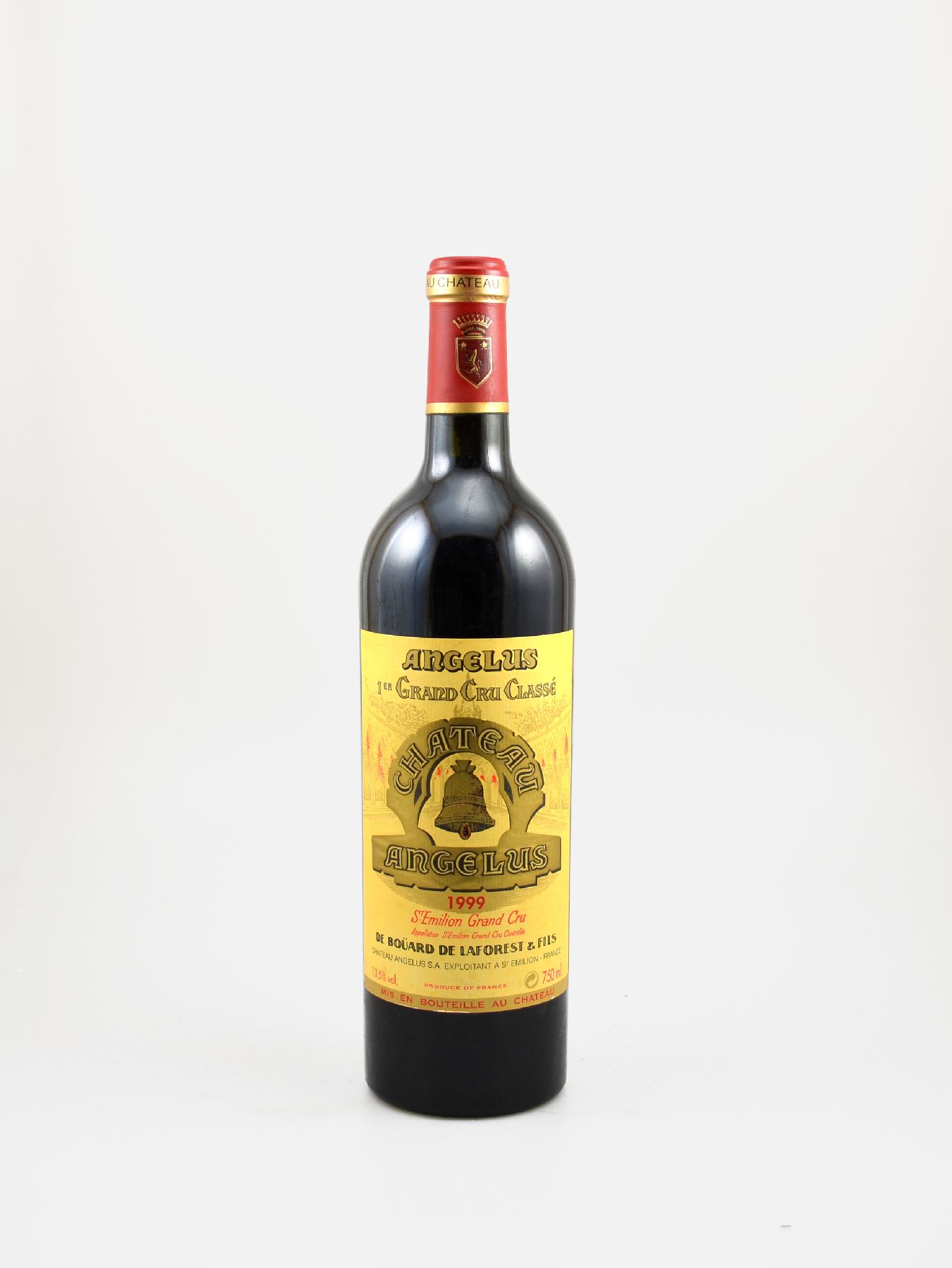 6 Flaschen 1999 Chateau Angelus Saint-Emilion Grand Cru, 1er Grand Cru Classe "A", je ca. 75 cl, 13,5 % Vol., Füllstände: je ca. into ...