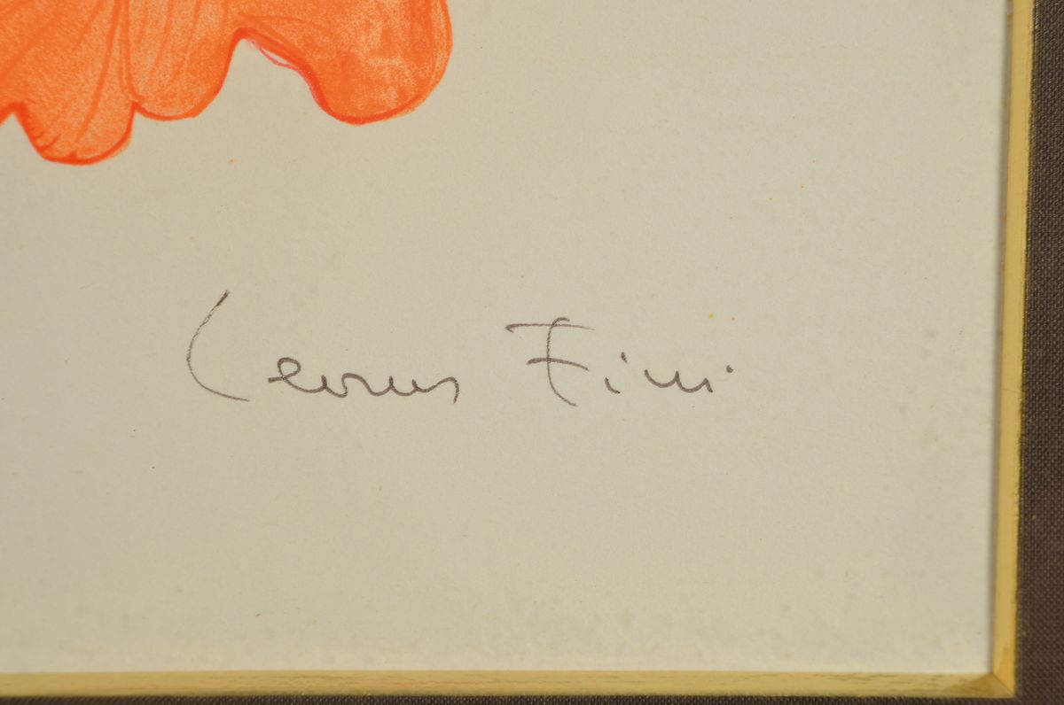 Detail d: Leonor Fini, 1907-1996, 5 Farblithographien,davon drei aus der Reihe Visages (1x unsign., gerahmt, 1x signiert, num. 273/275, gerahmt, 1x signiert ...