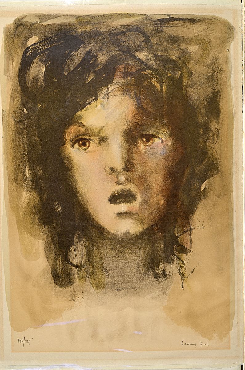 Detail p: Leonor Fini, 1907-1996, 5 Farblithographien,davon drei aus der Reihe Visages (1x unsign., gerahmt, 1x signiert, num. 273/275, gerahmt, 1x signiert ...