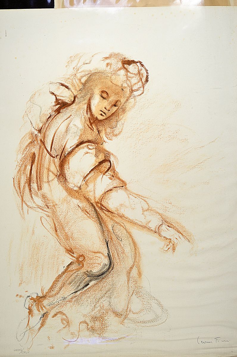 Detail q: Leonor Fini, 1907-1996, 5 Farblithographien,davon drei aus der Reihe Visages (1x unsign., gerahmt, 1x signiert, num. 273/275, gerahmt, 1x signiert ...