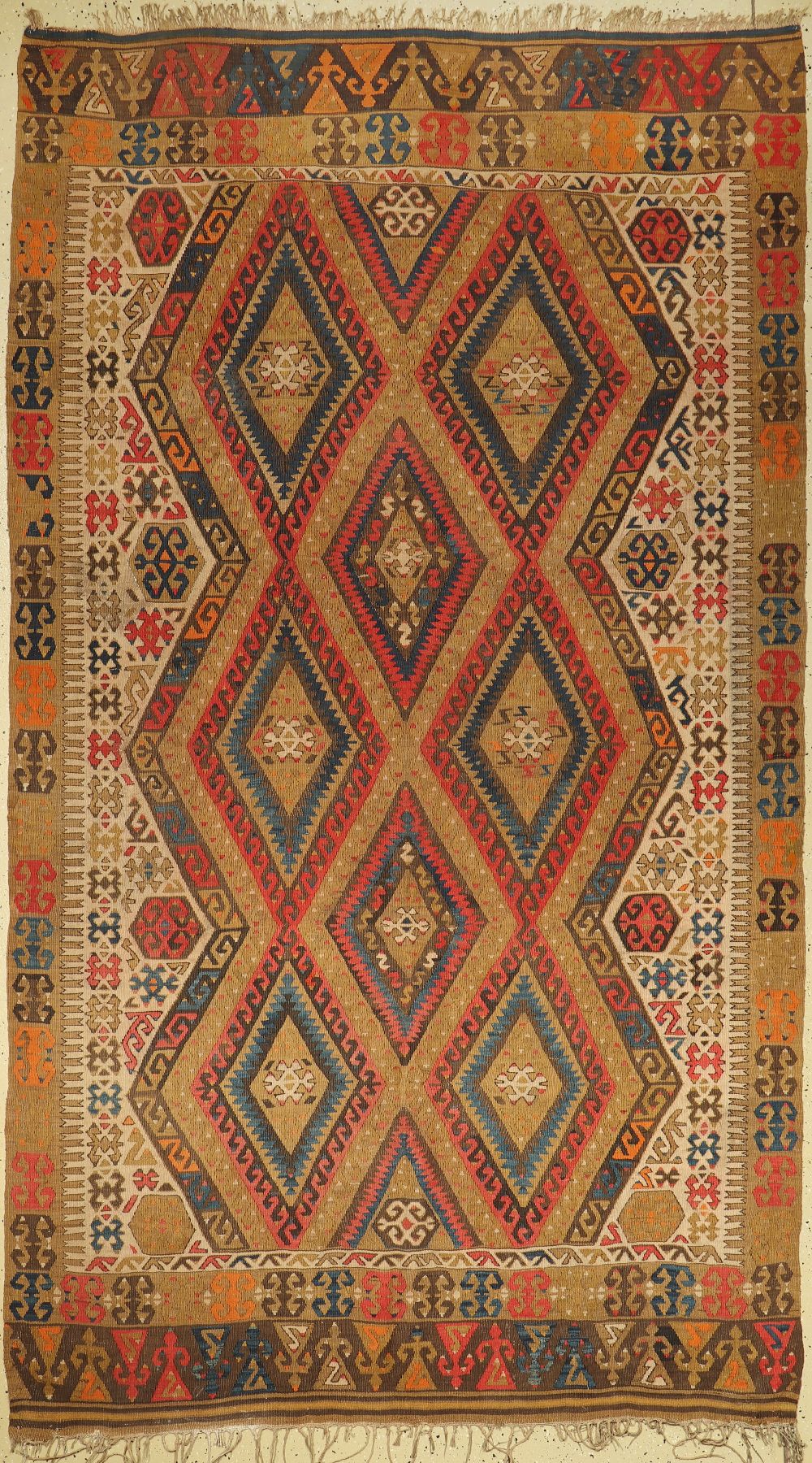 Kars Kelim alt, Türkei, um 1930, Wolle auf Wolle, ca. 292 x 166 cm, EHZ: 2-3