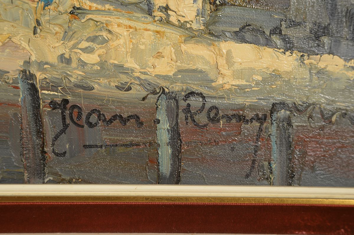 Detail a: Jean Rémy, geb. 1896, Ansicht aus Paris, Öl/Lwd, rechts unten signiert, ca. 60x90cm, R. ca.