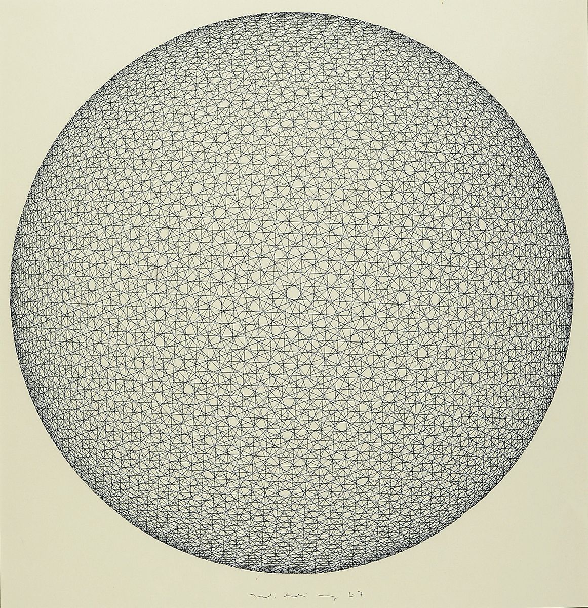 Ludwig Wilding, 1927 Grünstadt-2010 Buchholz, bekannter Vertreter der deutschen op-Art und Kinetik, hier: Lithographie, handsign. und dat. 67, ca. ...