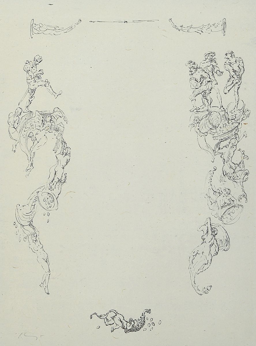Detail a: Max Slevogt, 1868-1932, 2 Lithographien aus Faust II, beide handsigniert, ohne Text, ca. 31x23cm, PP, u.Gl., R. ca. 57x47cm
