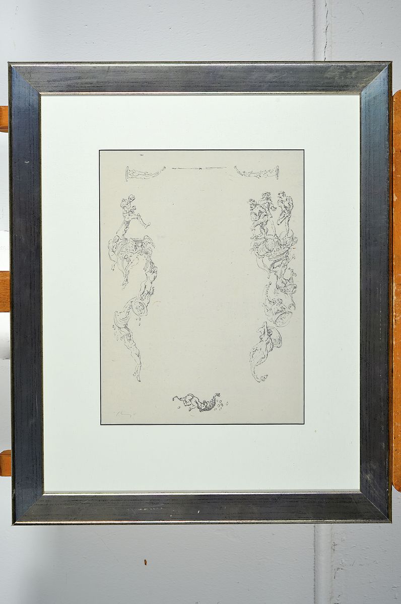 Detail l: Max Slevogt, 1868-1932, 2 Lithographien aus Faust II, beide handsigniert, ohne Text, ca. 31x23cm, PP, u.Gl., R. ca. 57x47cm