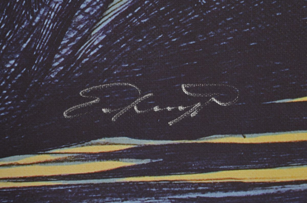 Detail e: Ernst Fuchs, 1930-2015, Engel über Wien, Giclee auf Lwd, handsigniert und bez. e.a., Auflage 300 Exempl., ca. 61x105,5cm