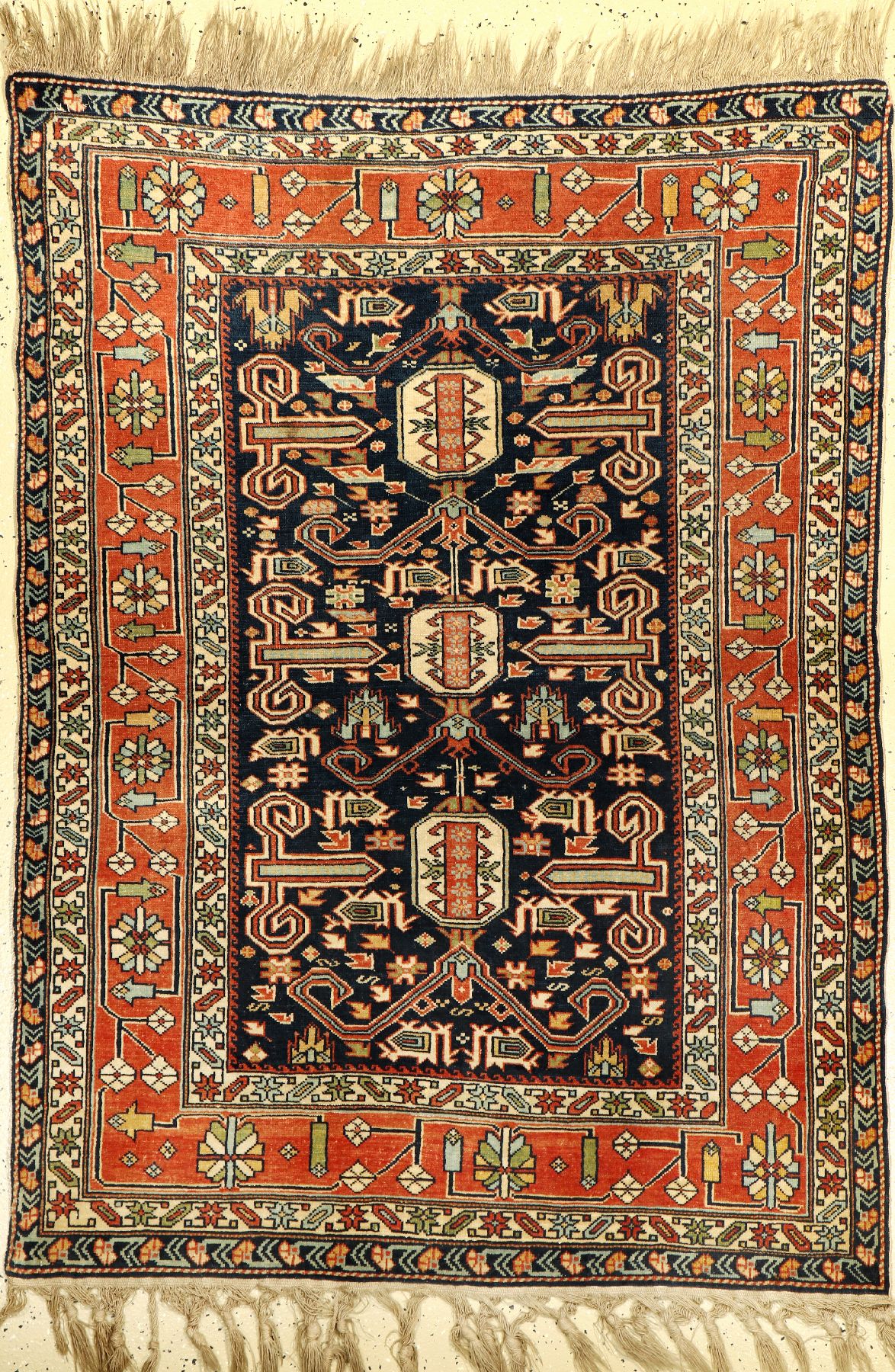 Schirwan Perepedil alt, Kaukasus, um 1930, Wolle auf Wolle, ca. 155 x 103 cm, selten, EHZ: 2-3
