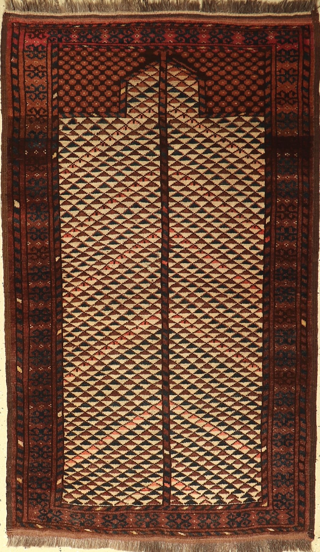 Ersari Gebetsteppich alt, Turkmenistan, um 1930, Wolle auf Wolle, ca. 135 x 80 cm, EHZ: 2-3