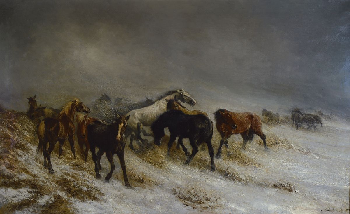 Carl Suhrlandt, 1828 Ludwigslust-1919 Kochel am See, Sohn des Malers Rudolph S., Schüler von Ary Scheffer in Paris, 1861 zum Mitglied der Akademie ...