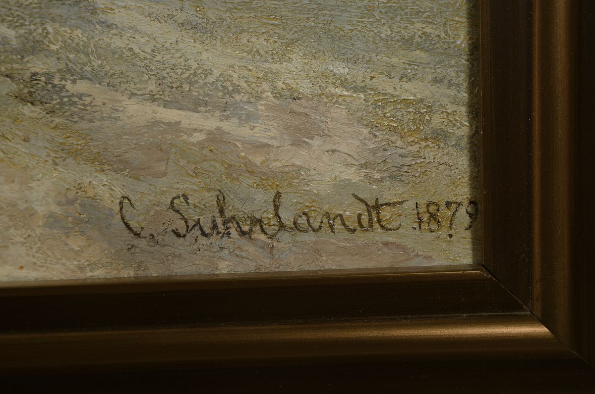Detail a: Carl Suhrlandt, 1828 Ludwigslust-1919 Kochel am See, Sohn des Malers Rudolph S., Schüler von Ary Scheffer in Paris, 1861 zum Mitglied der Akademie ...