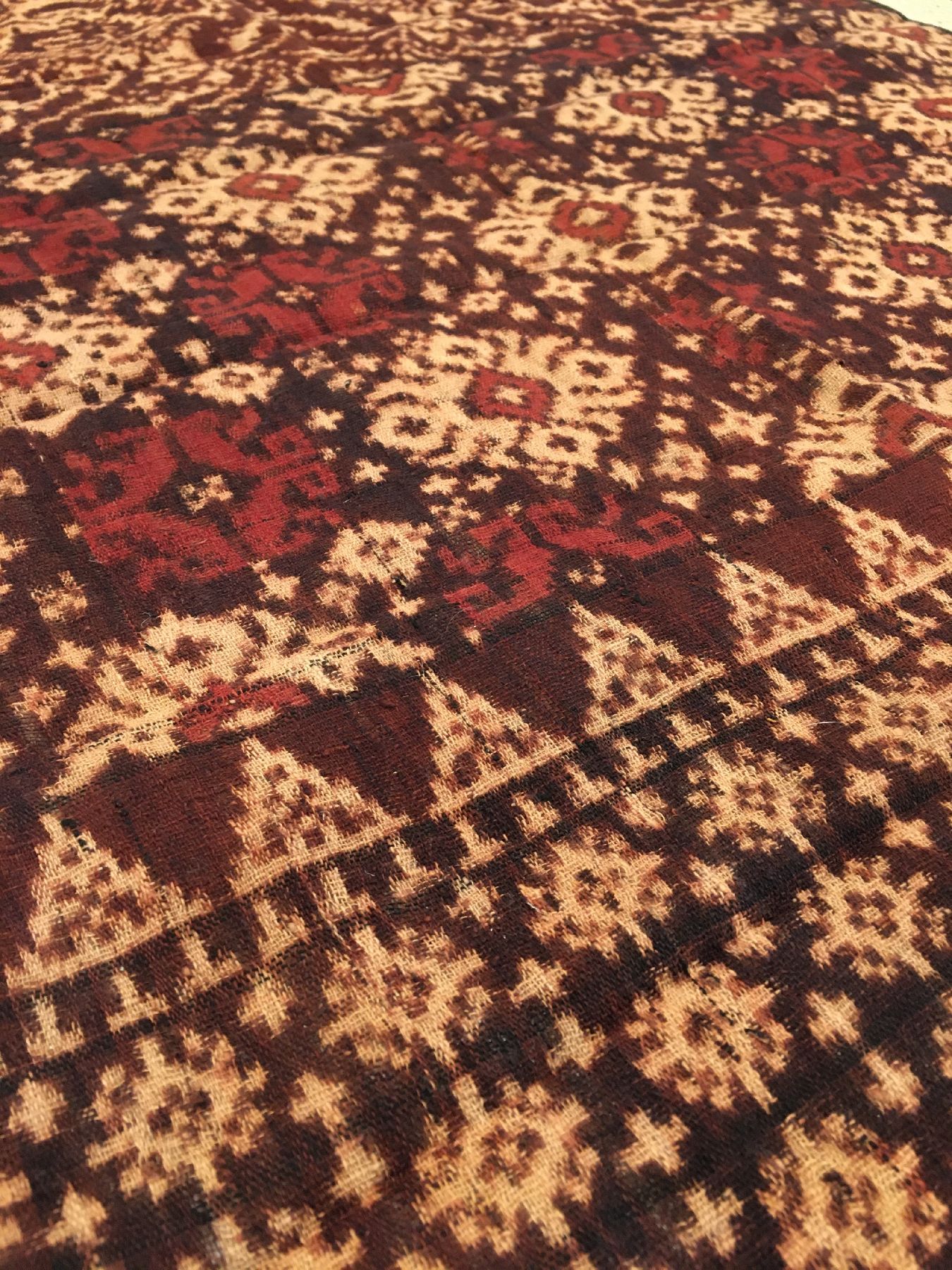 Detail c: Seltenes indonesisches Geringsing Tenganan Bali Textil antik, Indonesien, 19.Jhd., Baumwolle. Sehr selten, Museumsqualität, ca. 196 x 59 cm, EHZ: ...