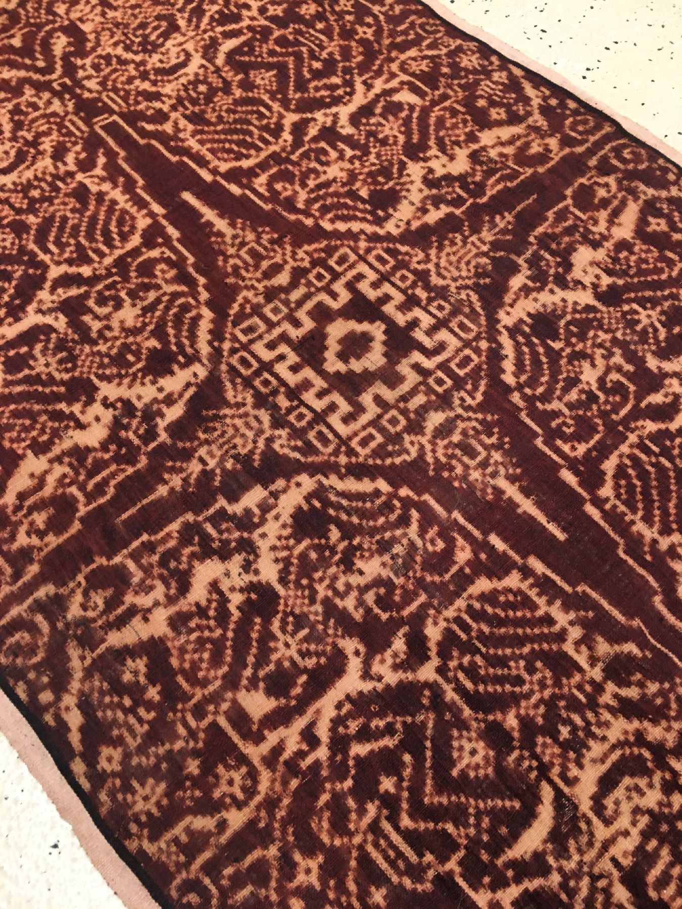 Detail e: Seltenes indonesisches Geringsing Tenganan Bali Textil antik, Indonesien, 19.Jhd., Baumwolle. Sehr selten, Museumsqualität, ca. 196 x 59 cm, EHZ: ...