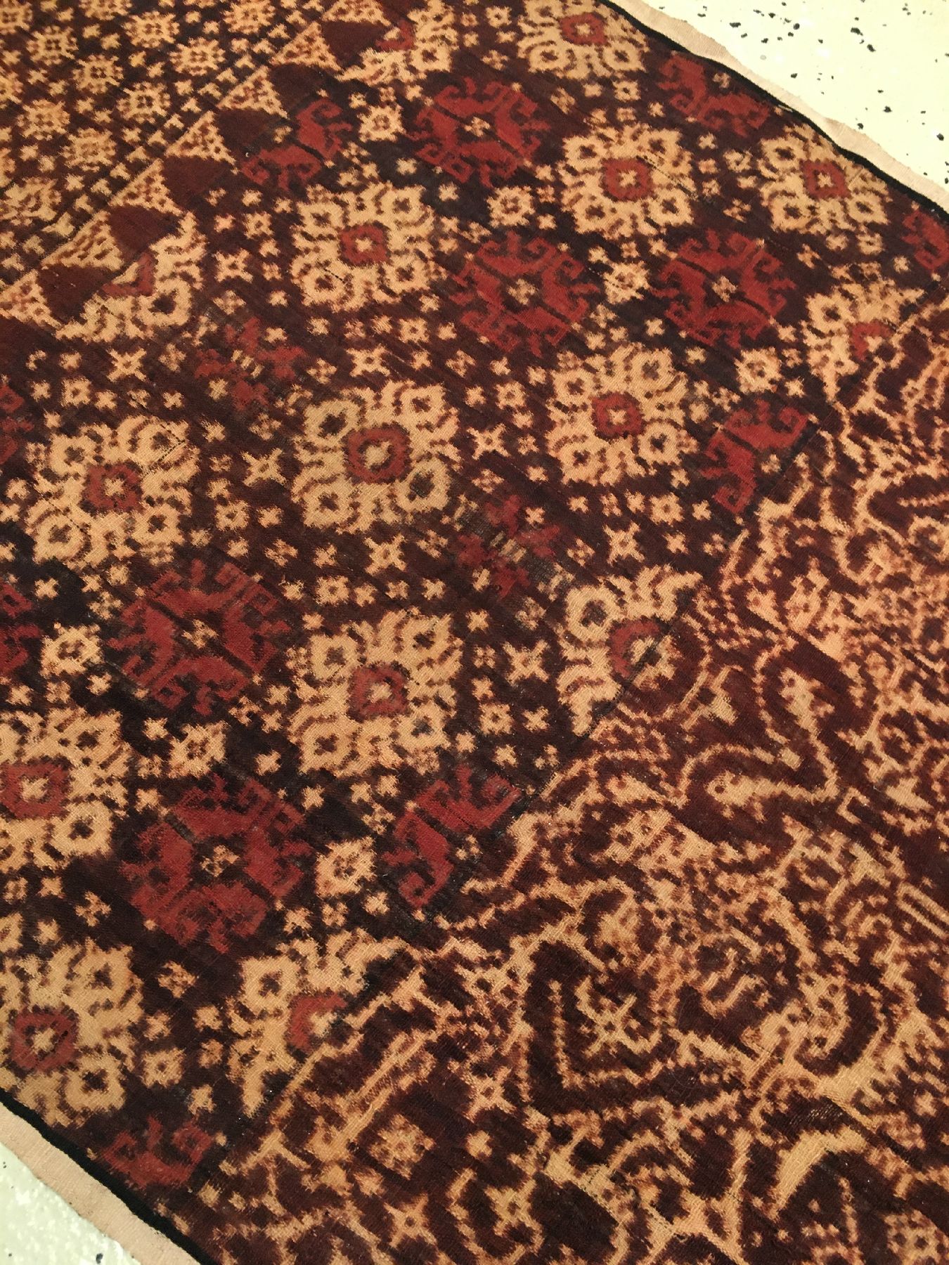 Detail f: Seltenes indonesisches Geringsing Tenganan Bali Textil antik, Indonesien, 19.Jhd., Baumwolle. Sehr selten, Museumsqualität, ca. 196 x 59 cm, EHZ: ...