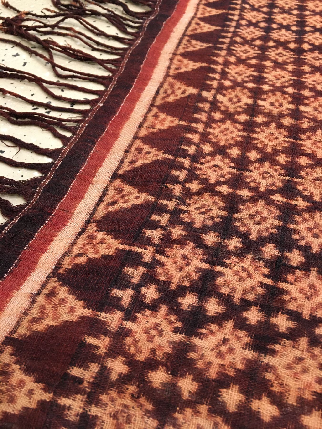 Detail g: Seltenes indonesisches Geringsing Tenganan Bali Textil antik, Indonesien, 19.Jhd., Baumwolle. Sehr selten, Museumsqualität, ca. 196 x 59 cm, EHZ: ...
