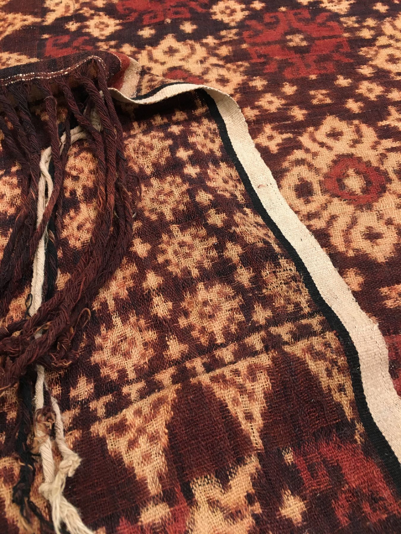 Detail h: Seltenes indonesisches Geringsing Tenganan Bali Textil antik, Indonesien, 19.Jhd., Baumwolle. Sehr selten, Museumsqualität, ca. 196 x 59 cm, EHZ: ...