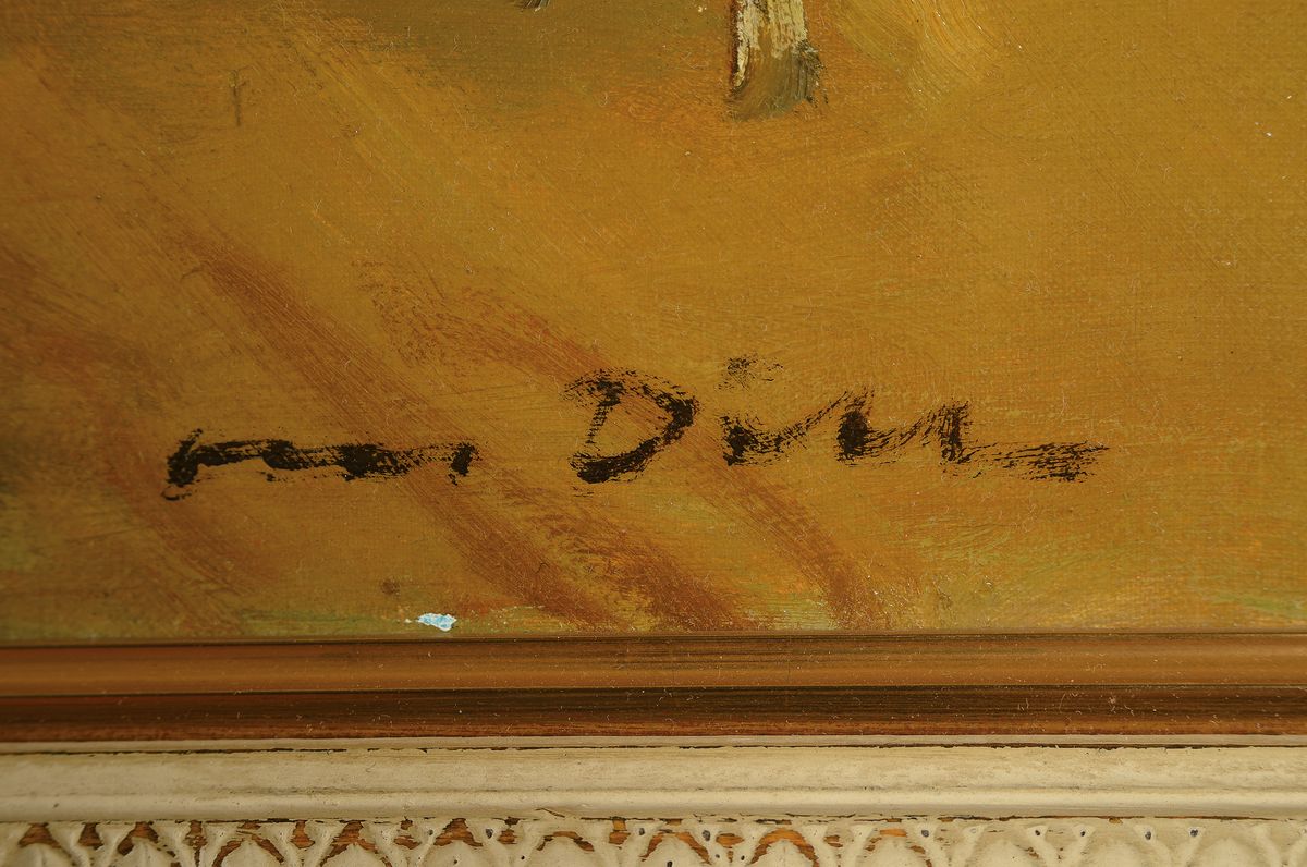 Detail a: Otto Dill, 1884 Neustadt-1957 Bad Dürkheim, Allee in Baden-Baden, Öl/Lwd, rechts unten signiert, ca. 60x80cm, R. ca. 78x98cm