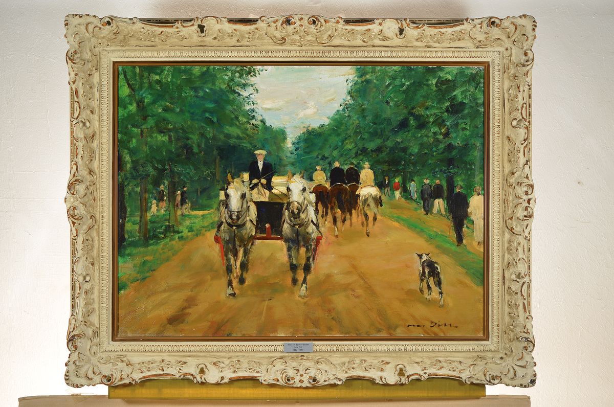 Detail k: Otto Dill, 1884 Neustadt-1957 Bad Dürkheim, Allee in Baden-Baden, Öl/Lwd, rechts unten signiert, ca. 60x80cm, R. ca. 78x98cm