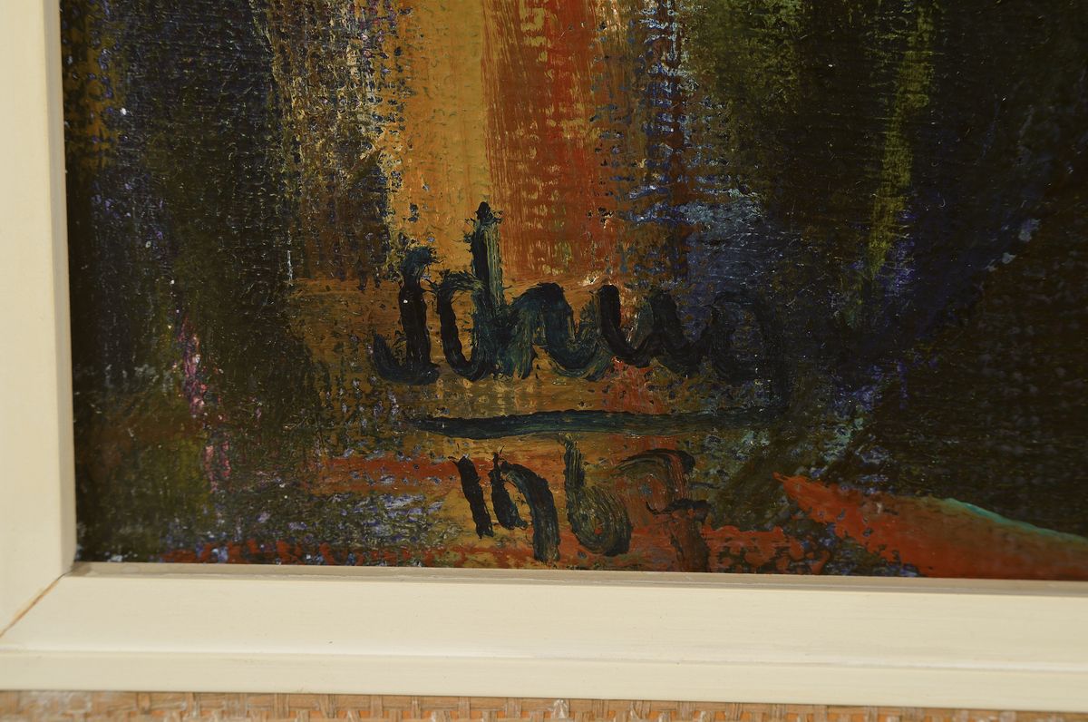 Detail a: Erich Schug, 1906 Ludwigshafen - 1982 Bad Dürkheim, Stillleben mit Blumen, li. unten signiert und dat. 1967, 88 x 70 cm, Rahmen 103 x 86 cm
