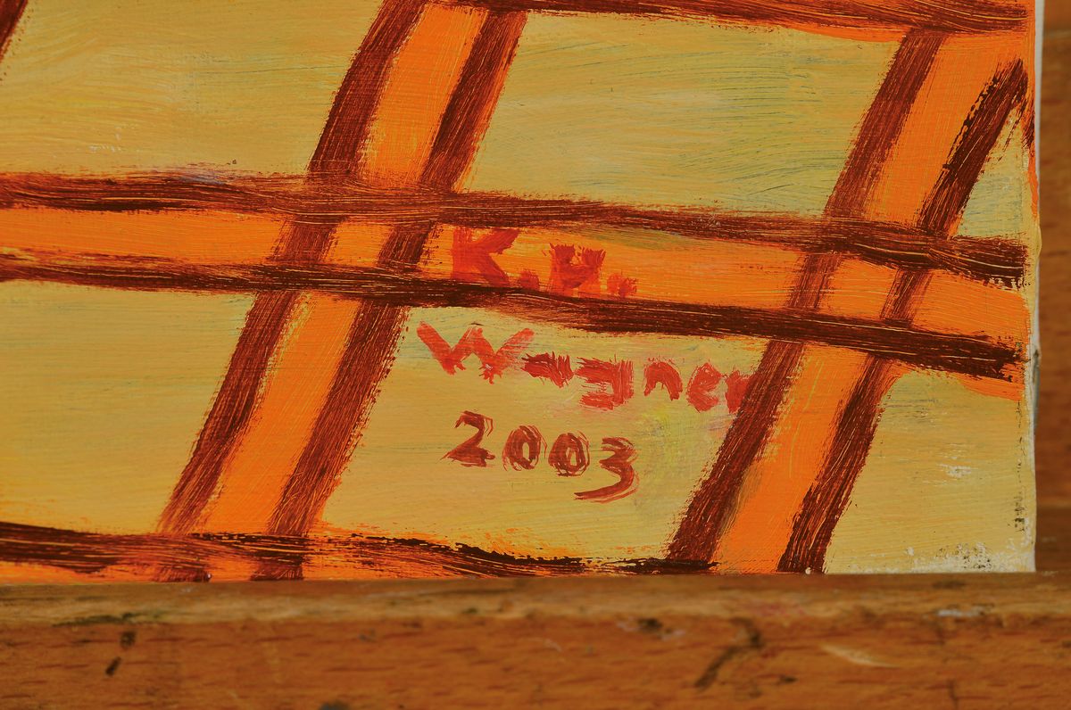 Detail a: Karl Heinz Wagner, 1925 Komotau/Böhmen-2019 Dietzenbach, Studium am Städel Frankfurt, mehrfach ausgezeichnet, zahlreiche nationale und ...
