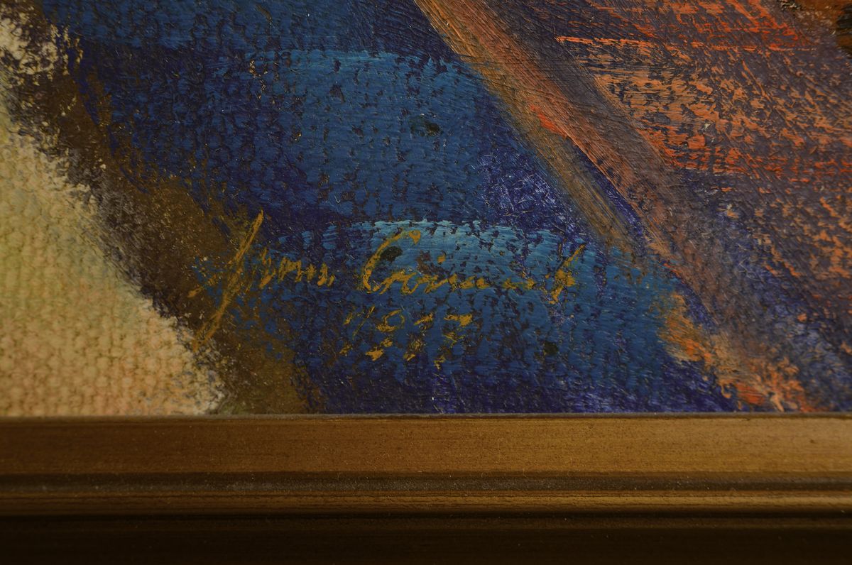 Detail a: Hermann Croissant, 1889-1963 Landau, Ziegelei bei Jockgrim, Öl/Lwd, signiert und dat. 1917, ca. 66x81cm, R. ca. 78x92cm