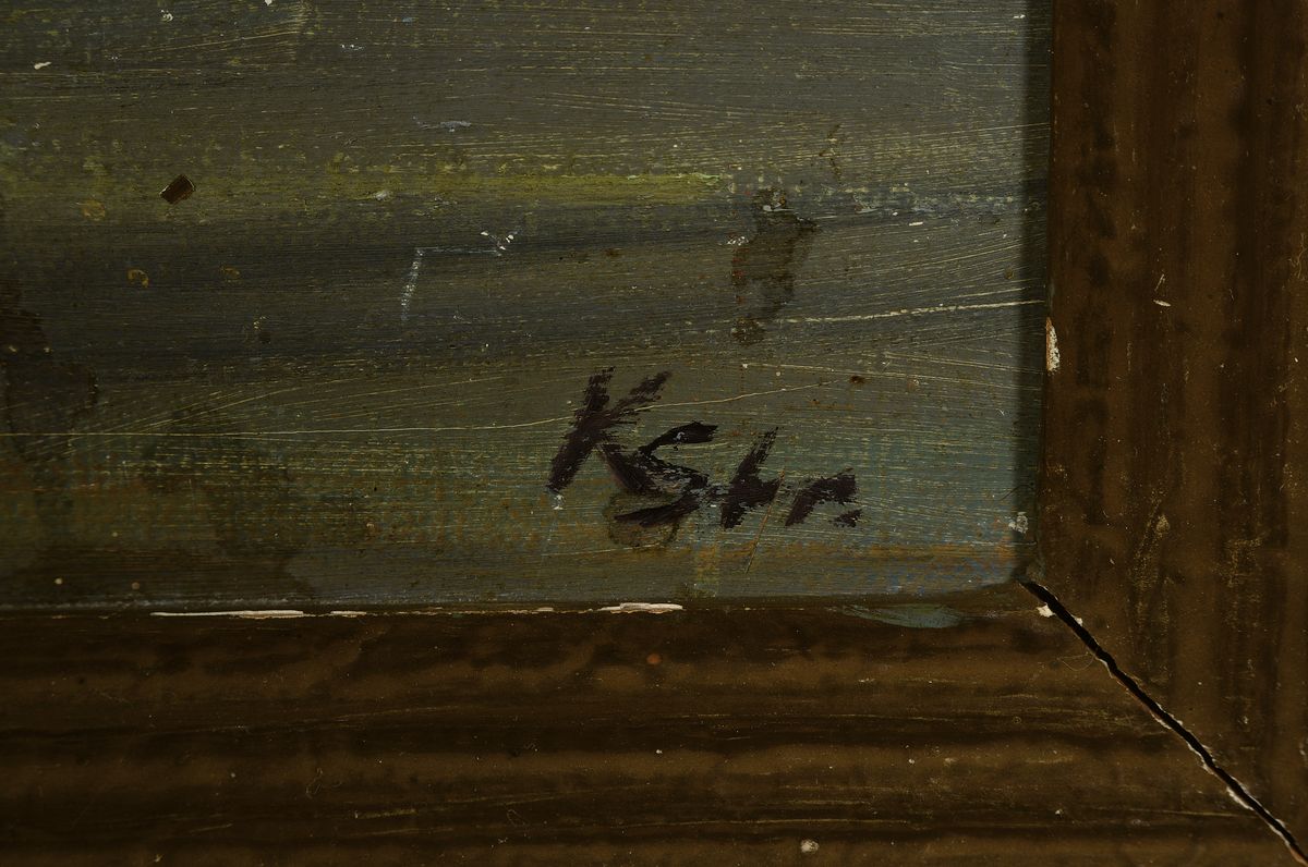 Detail a: Karl Stohner, 1894 Mannheim-1957 Paris, Studium an der Akademie Karlsruhe, gründete 1924 die freie Akademie Mannheim, Umzug nach Paris, hier: ...