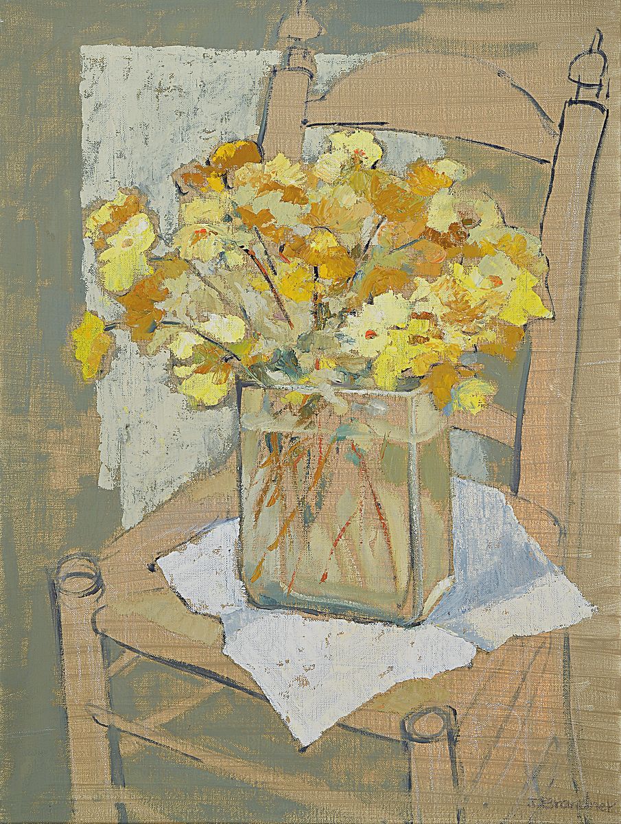 Ingeborg Brandner, geboren 1920, tätig in Dörrenbach, Stillleben, Öl/Lwd., signiert, 60 x 80 cm, Rahmen: 82 x 62 cm