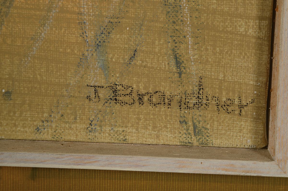 Detail a: Ingeborg Brandner, geboren 1920, tätig in Dörrenbach, Stillleben, Öl/Lwd., signiert, 60 x 80 cm, Rahmen: 82 x 62 cm