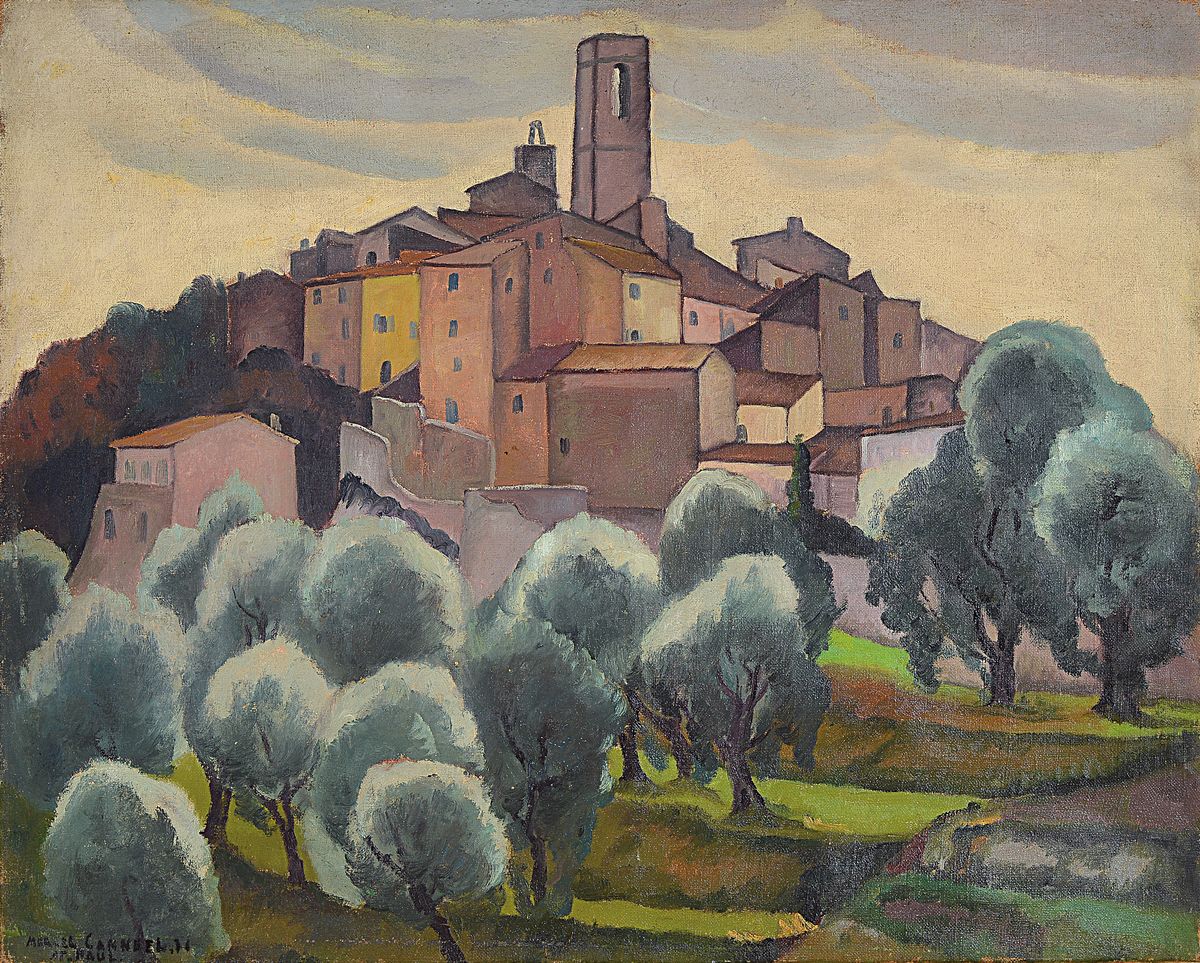 Marcel Canneel, 1894-1953, Blick auf St. Paul, Öl/Lwd, links unten sign., ca. 65x81cm