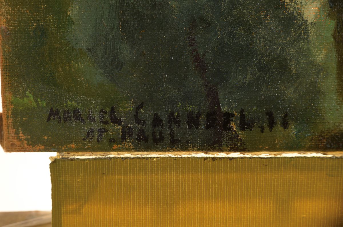 Detail a: Marcel Canneel, 1894-1953, Blick auf St. Paul, Öl/Lwd, links unten sign., ca. 65x81cm
