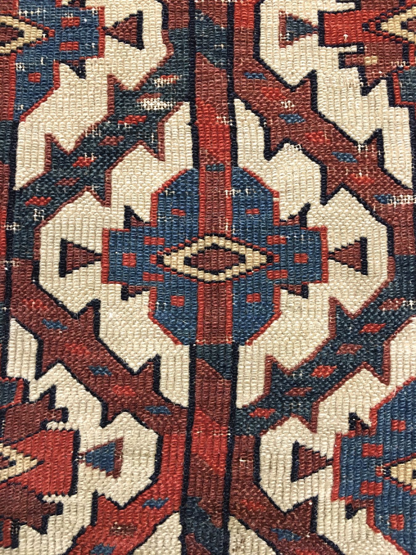Detail e: Feiner Yomud "Asmalyk" (Wohl Adler Gruppe II) antik, Turkmenistan, 1.Hälfte 19.Jhd., Wolle geknüpft auf Wolle. Qualitätsvoller Asmalyk ...