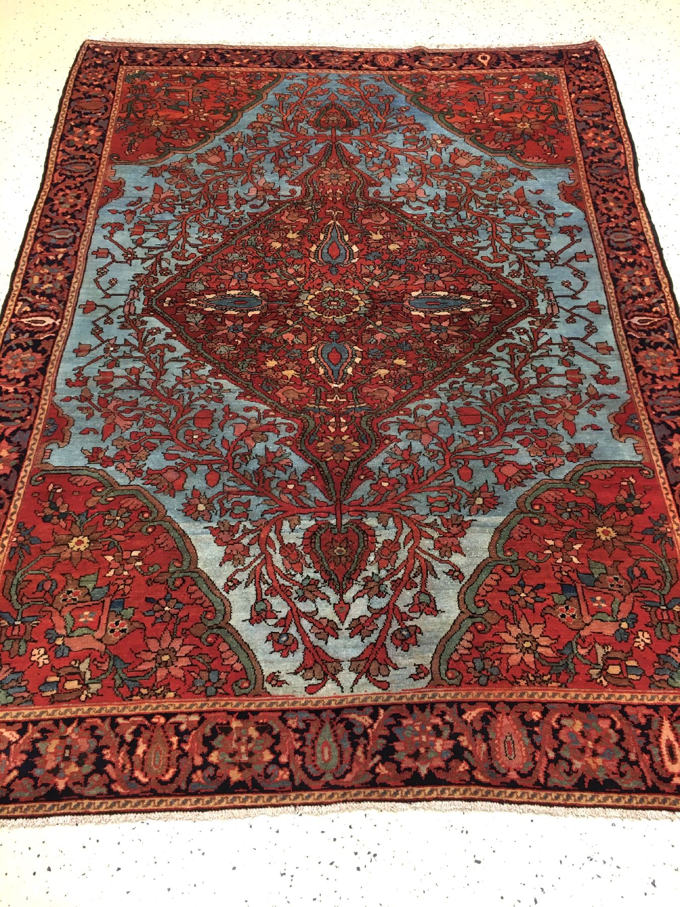 Detail a: Sehr feiner Mischan Malayer antik, Westpersien, Ende 19.Jhd., Wolle geknüpft auf Baumwolle. Seltener Malayer aus der Mischan Region mit ...