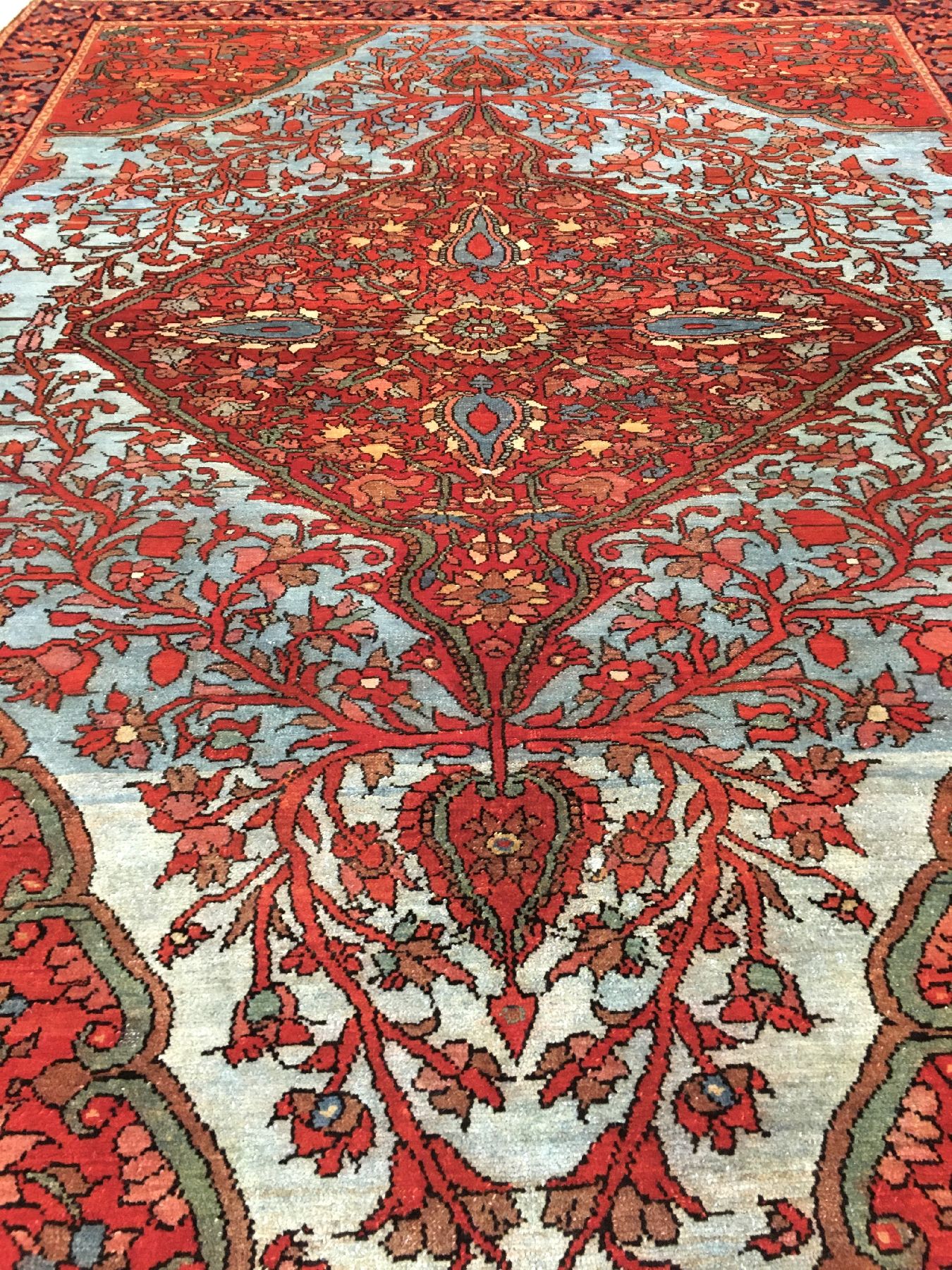 Detail d: Sehr feiner Mischan Malayer antik, Westpersien, Ende 19.Jhd., Wolle geknüpft auf Baumwolle. Seltener Malayer aus der Mischan Region mit ...