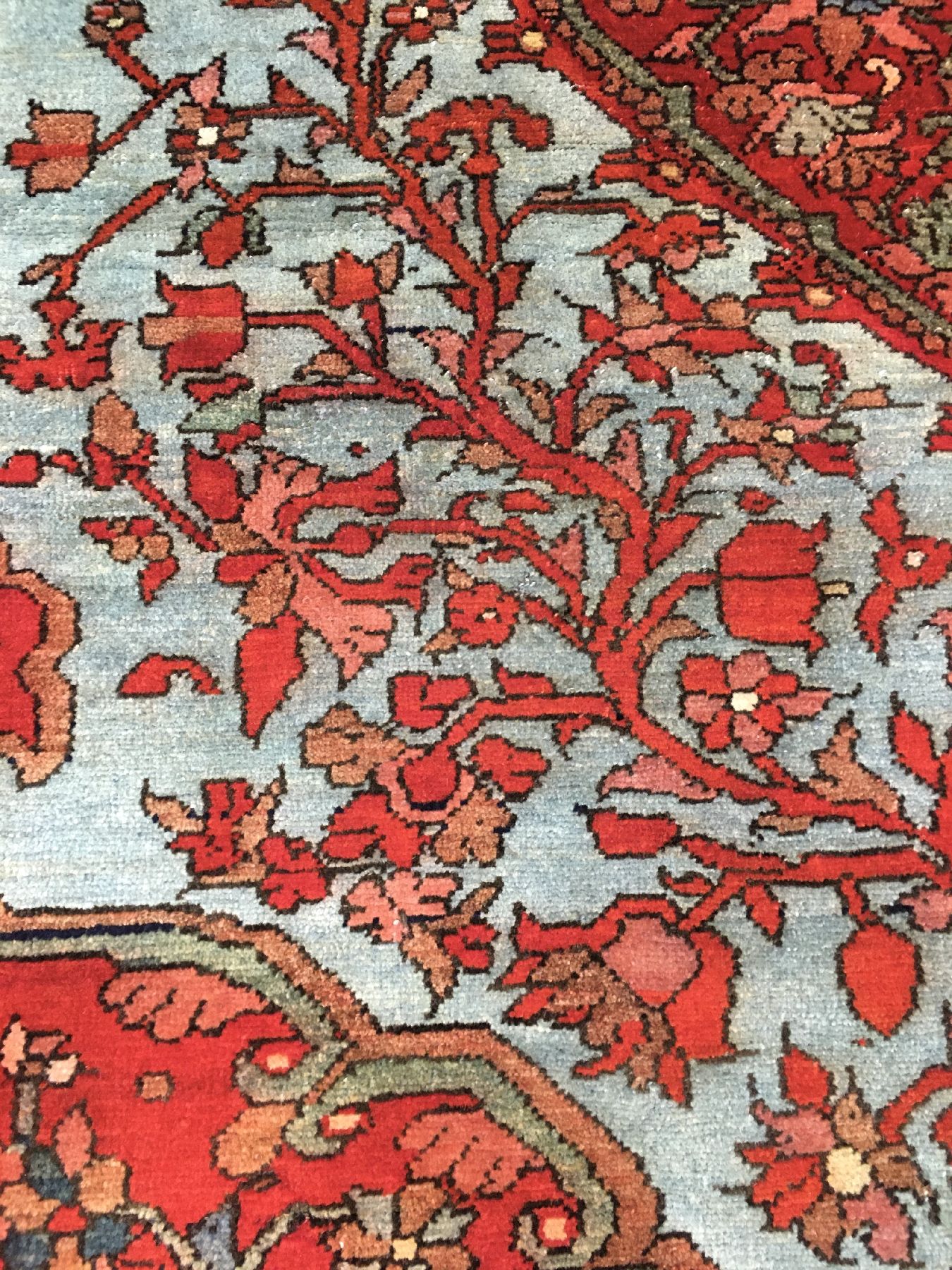 Detail g: Sehr feiner Mischan Malayer antik, Westpersien, Ende 19.Jhd., Wolle geknüpft auf Baumwolle. Seltener Malayer aus der Mischan Region mit ...