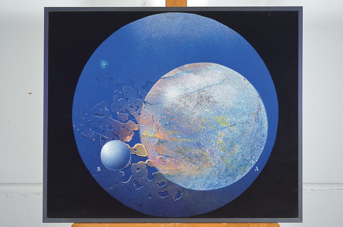 Detail k: Klaus Heinrich Keller, 1938-2018 Godramstein, Studium bei Paul Berger-Bergner an der Akademie Mannheim, zahlreiche Ausst., mehrfach ausgezeichnet, ...