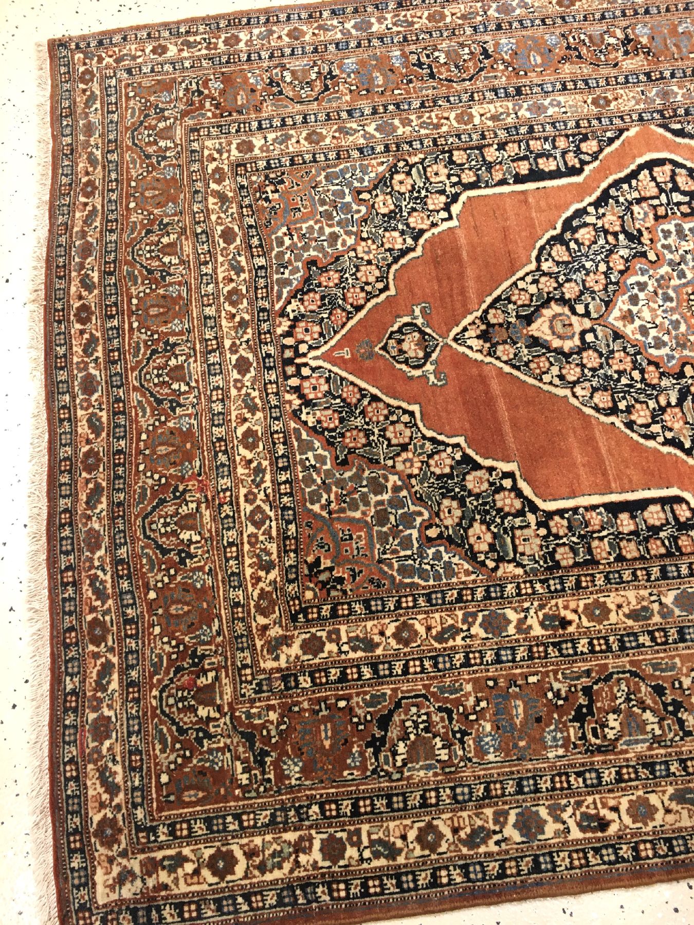 Detail e: Täbriz "Hadji-Jalili" antik, Nordwestpersien, um 1890/1900, Wolle geknüpft auf Baumwolle. Feiner Täbriz aus den legendären ...