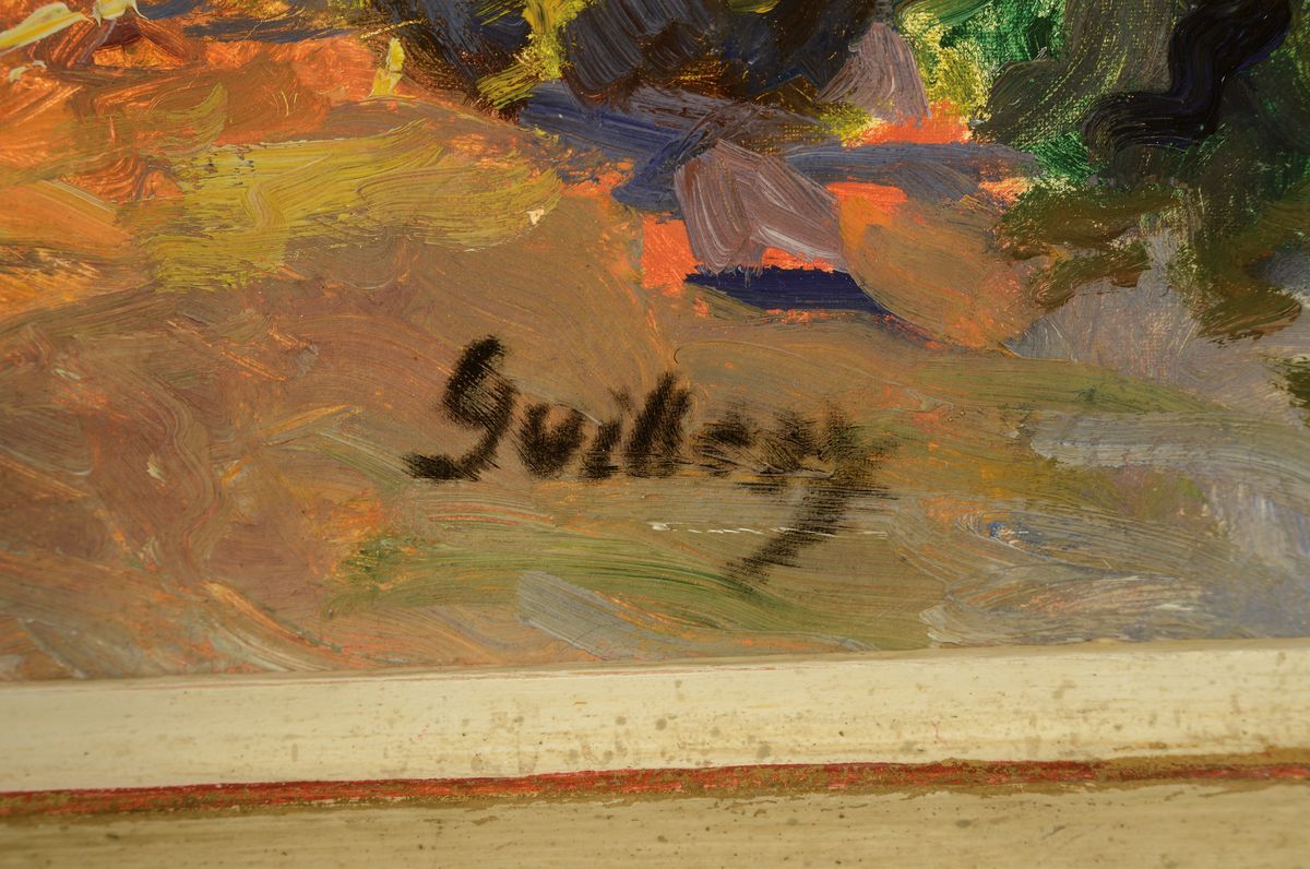 Detail a: Theodor Guillery, 1900 München-1976 Buchbach, legte gegen den Willen seines Vaters, des Malers Franz Guillery, heimlich die Aufnahmeprüfung zur ...