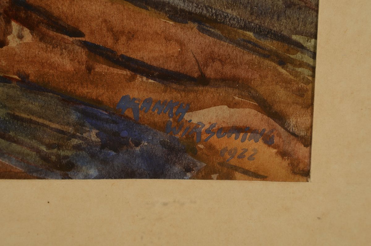 Detail a: Aranka Wirsching, geb. Kovacs, geb. 1887 Budapest, Gattin des Malers Otto Wirsching, Studium an der Akademie Budapest, hier: Stillleben mit Rosen vor ...