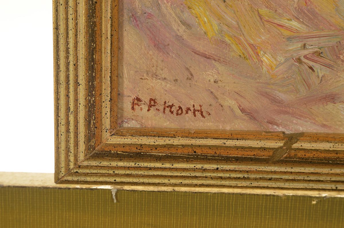Detail a: Friedrich Ferdinand Koch, 1863-1923 Landau, Studium an der Akademie Karlsruhe, Aufenthalt in München, lebte anschließend 14 Jahre in Belgien und ...