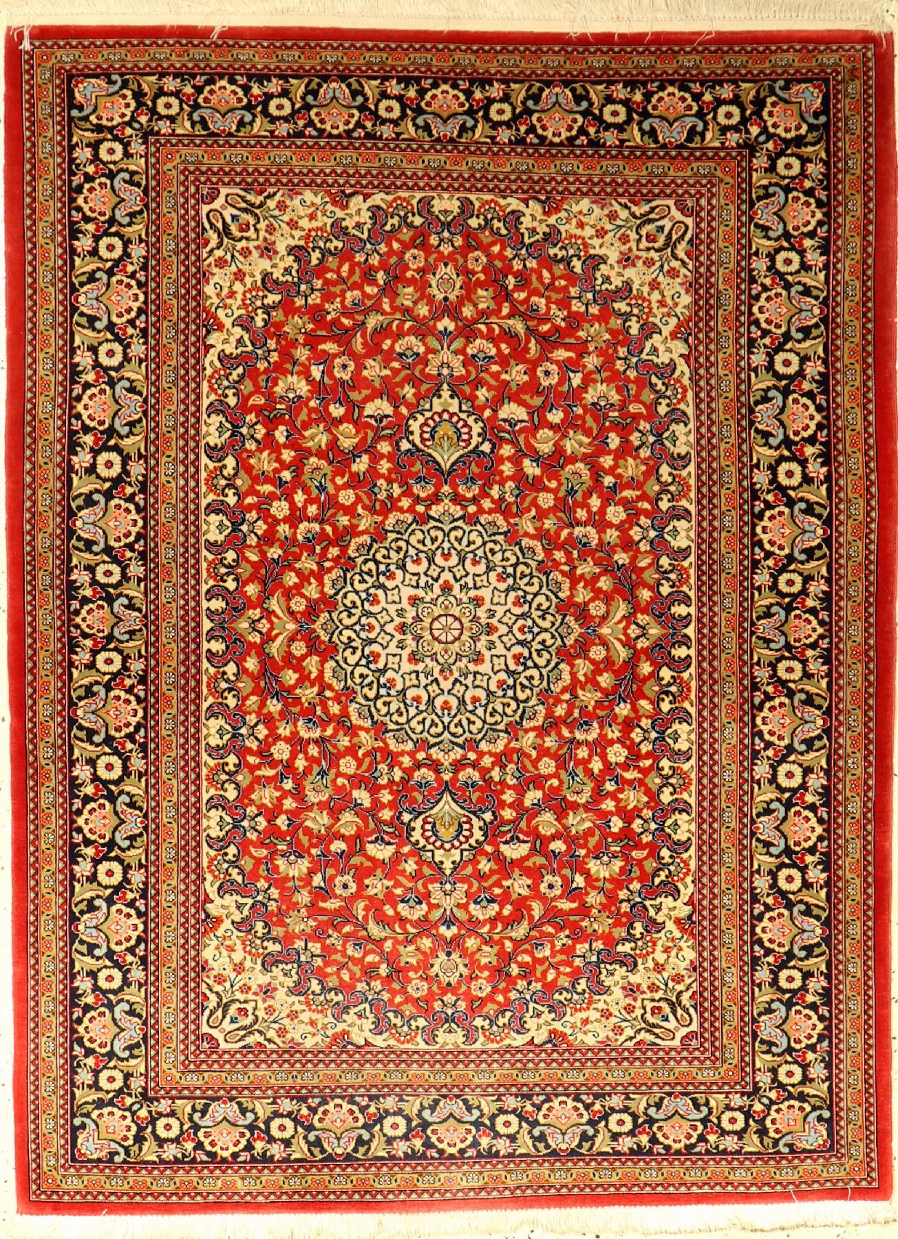 Ghom Kork fein, Persien, ca. 30 Jahre, Korkwolle, ca. 146 x 110 cm, EHZ: 2